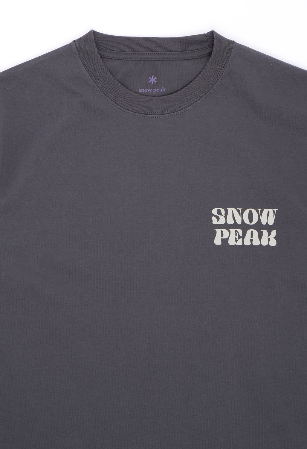 Snow Peak Men's Camping Graphic T-Shirt - Charcoal