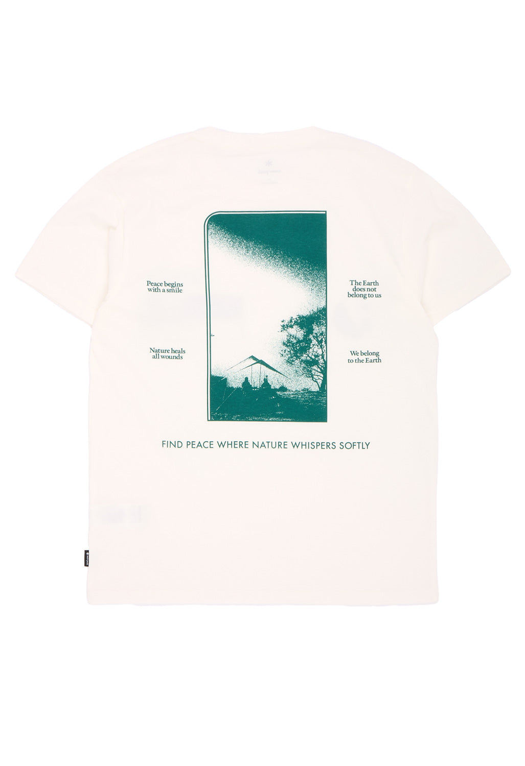 Snow Peak Men's CF Landscape T-Shirt - Off White
