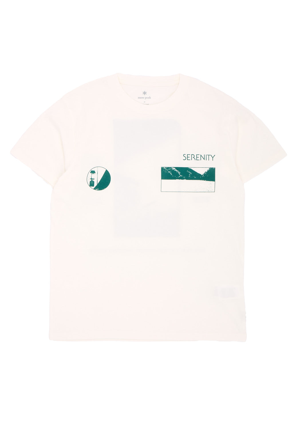 Snow Peak Men's CF Landscape T-Shirt - Off White