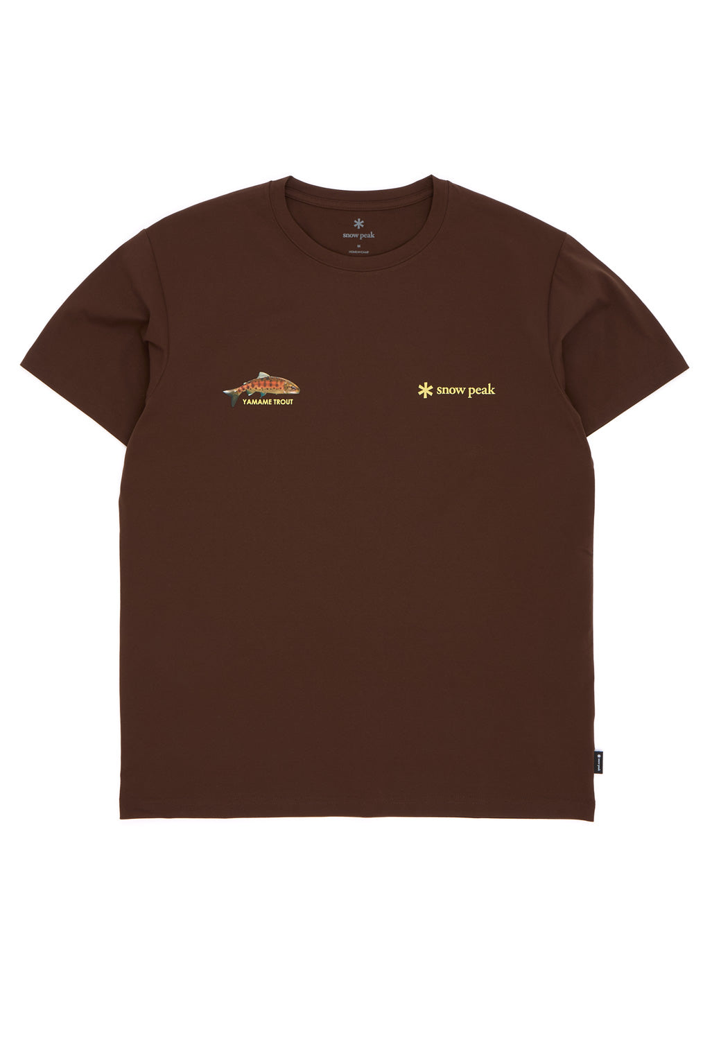Snow Peak Men's Northland Trout Dry T-Shirt - Brown