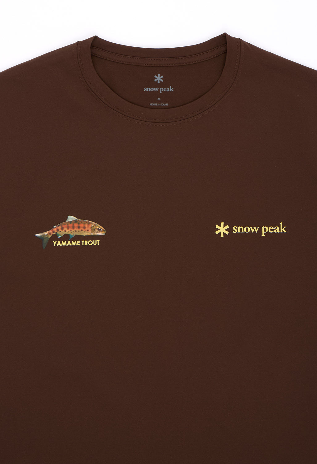 Snow Peak Men's Northland Trout Dry T-Shirt - Brown