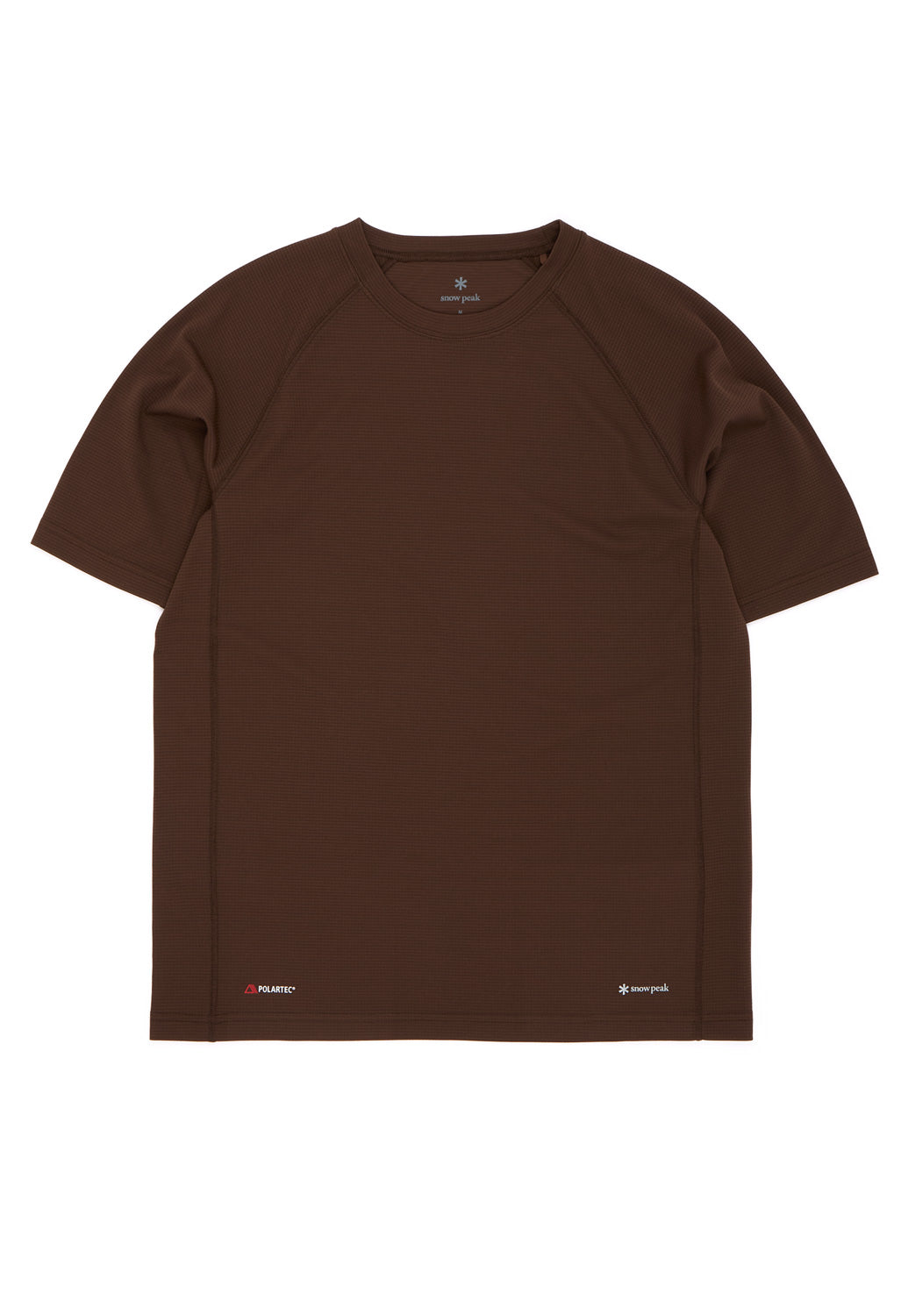 Snow Peak Men's Polartec Power Dry T-Shirt - Brown