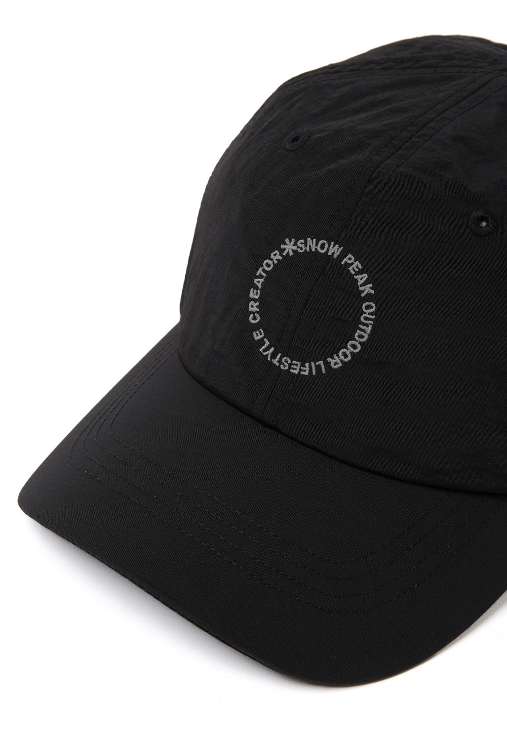 Snow Peak SP Circle Lettering Cap - Black