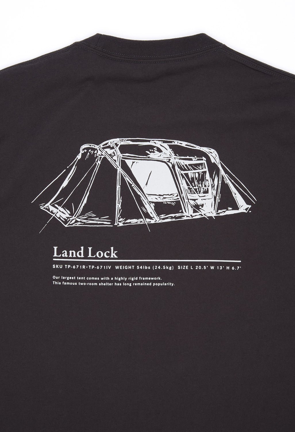 Snow Peak Land Lock T-Shirt - Charcoal