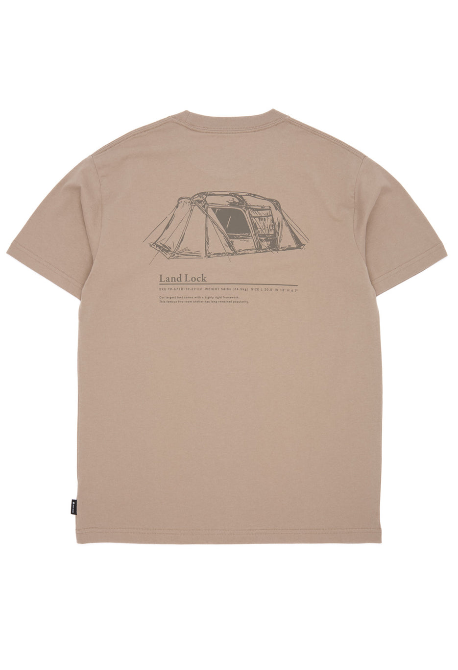 Snow Peak Land Lock T-Shirt - Beige