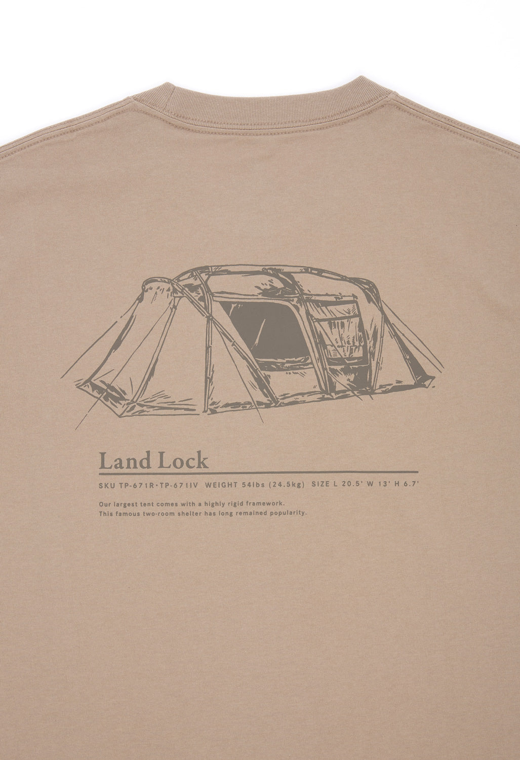 Snow Peak Land Lock T-Shirt - Beige
