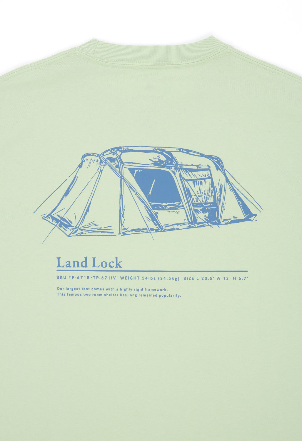 Snow Peak Land Lock T-Shirt - Light Green