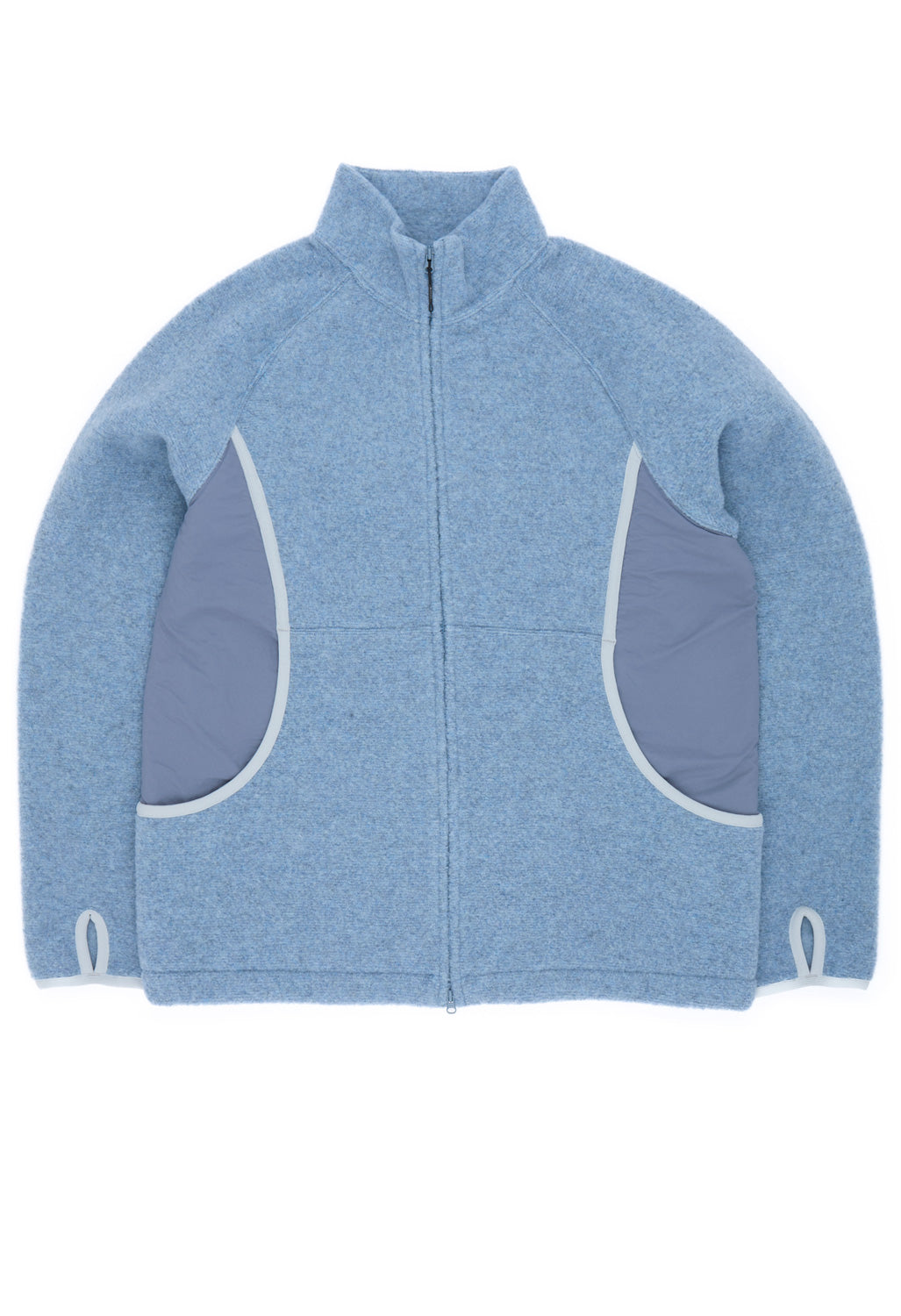 Snow Peak Men's Calamai Wool Fleece Jacket - Light Blue