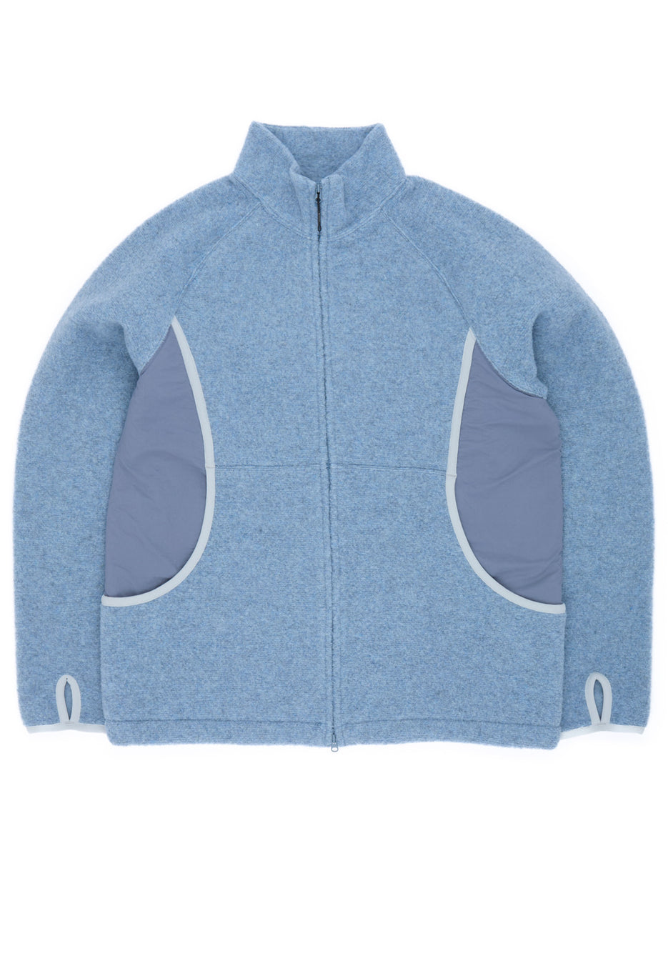 Snow Peak Men's Calamai Wool Fleece Jacket - Light Blue