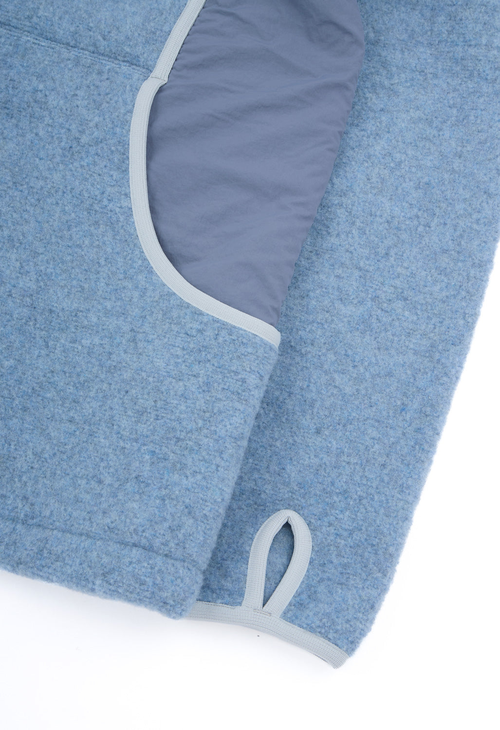 Snow Peak Men's Calamai Wool Fleece Jacket - Light Blue