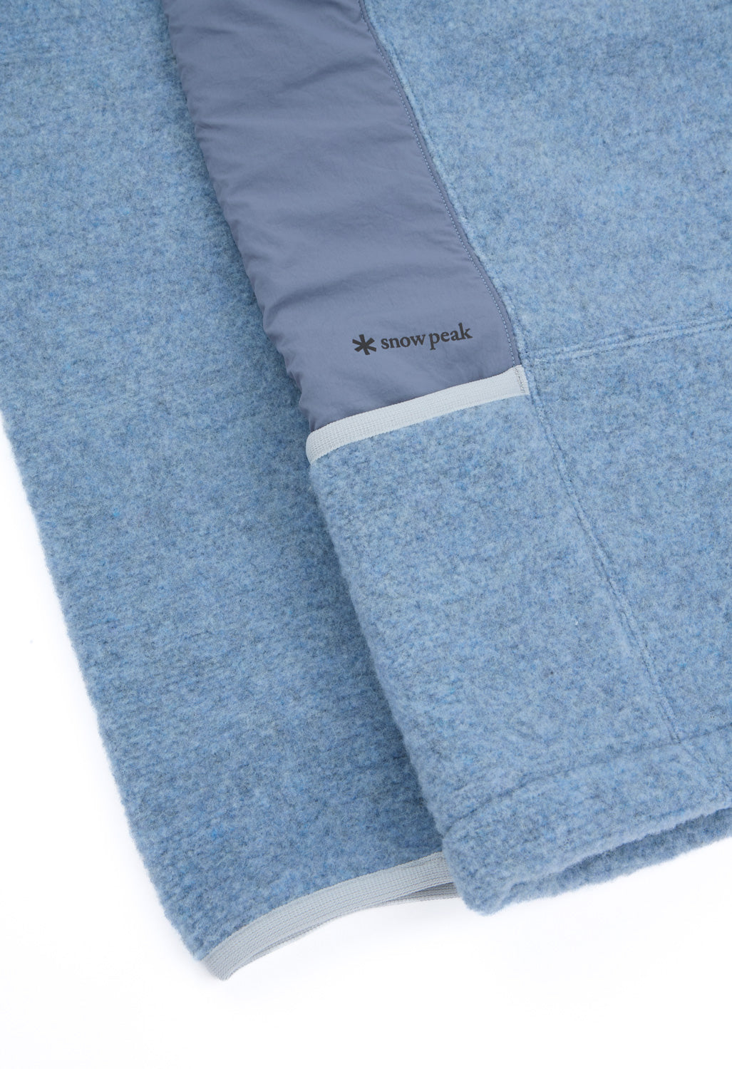 Snow Peak Men's Calamai Wool Fleece Jacket - Light Blue