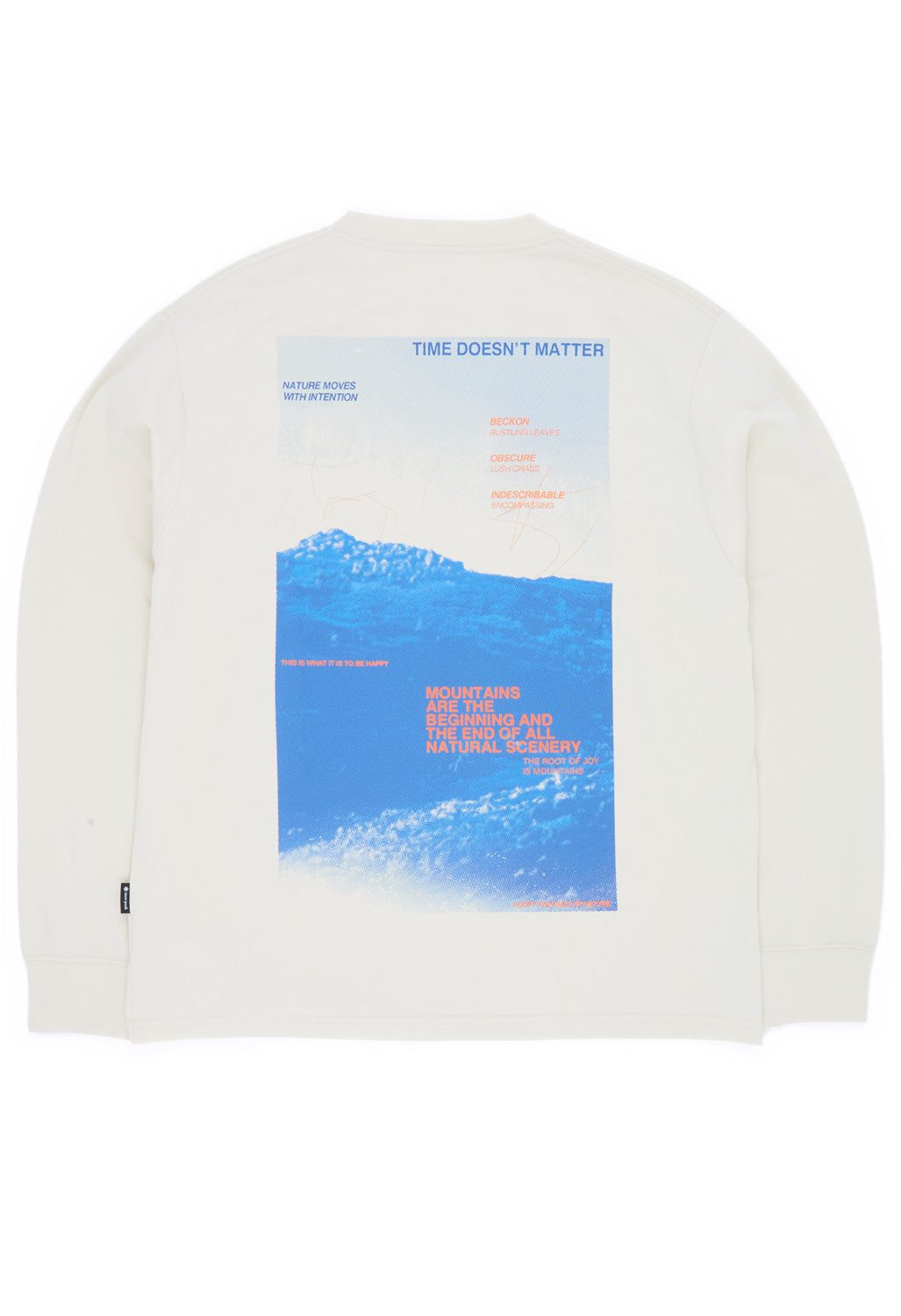Snow Peak Men's Campscape L/S T-Shirt - Ivory