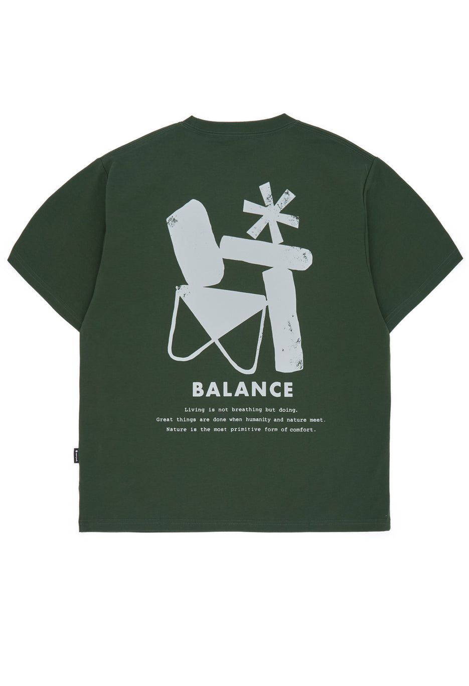 Snow Peak Men's Elemental Balance T-Shirt - Dark Green