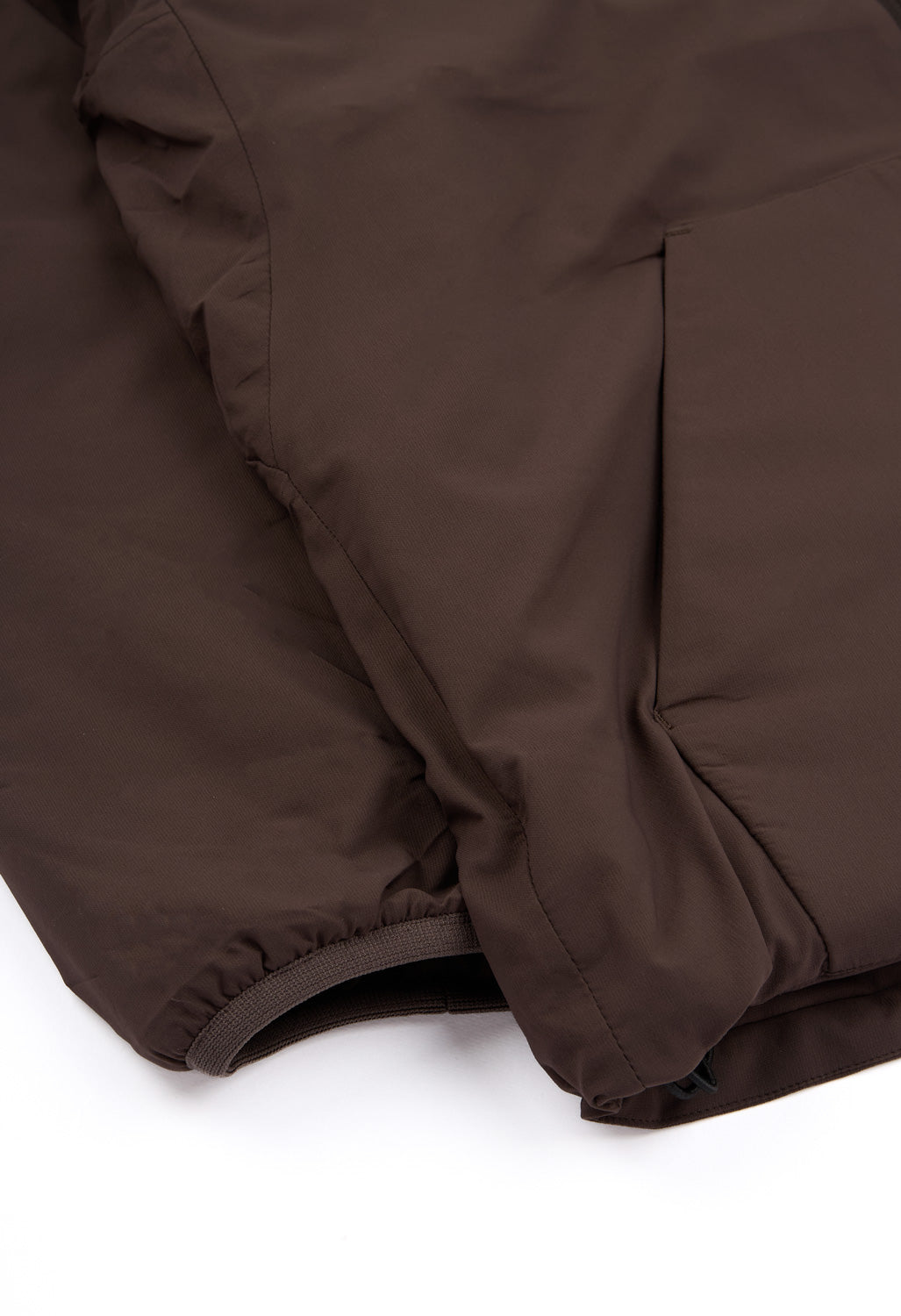 Snow Peak Men's Flexible Insulated ZIP Parka - Dark Brown