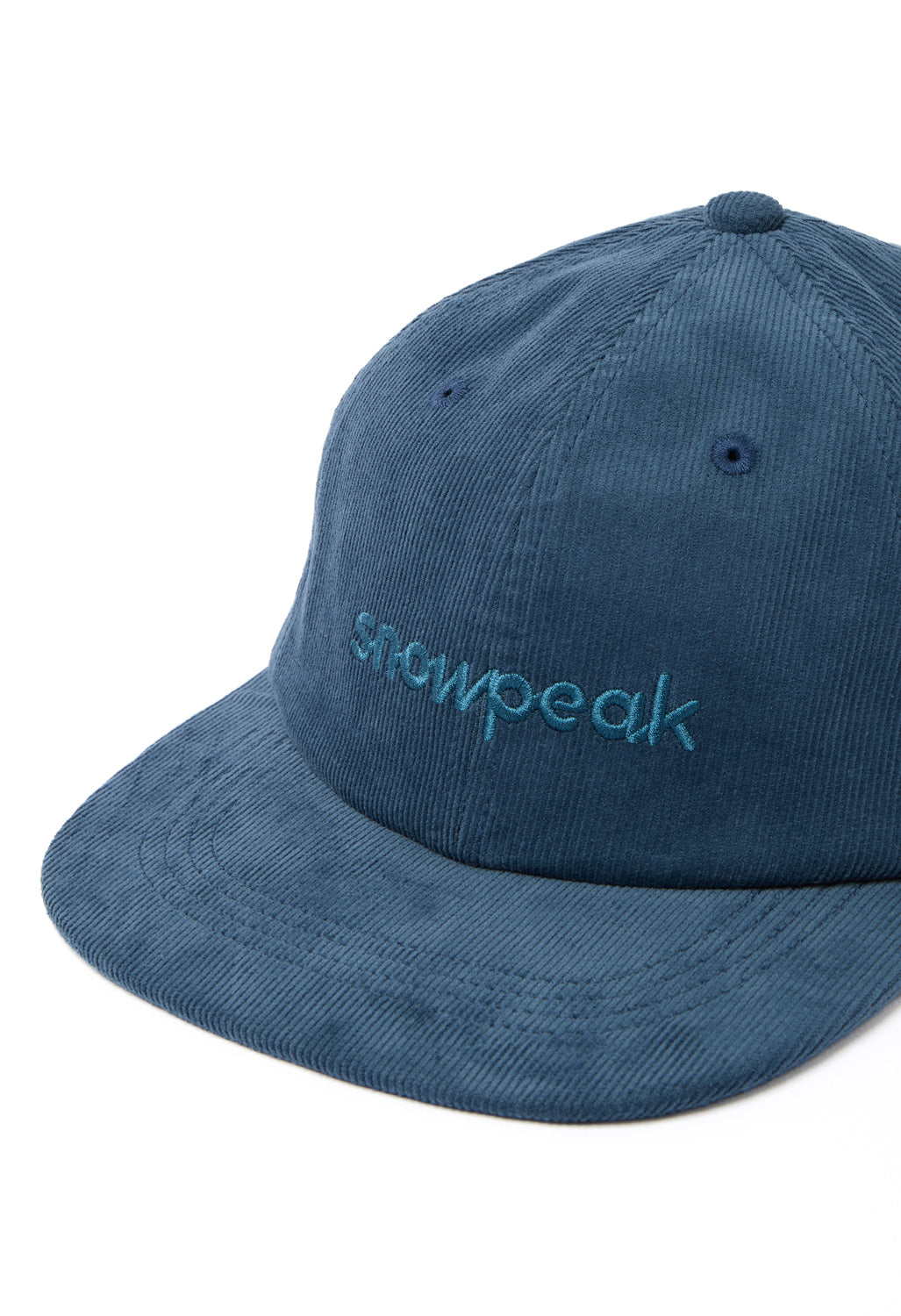 Snow Peak Corduroy Logo Design Cap - Light Blue