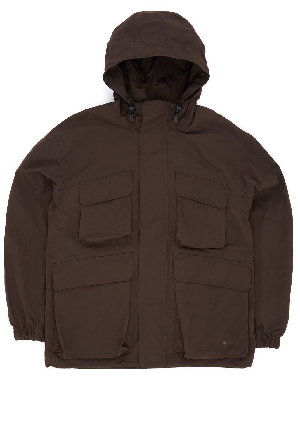 Snow Peak Men's Nylon Double Rip Jacket - Dark Brown