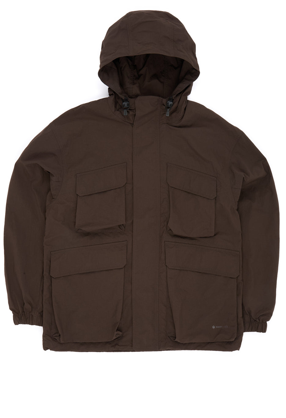 Snow Peak Men's Nylon Double Rip Jacket - Dark Brown
