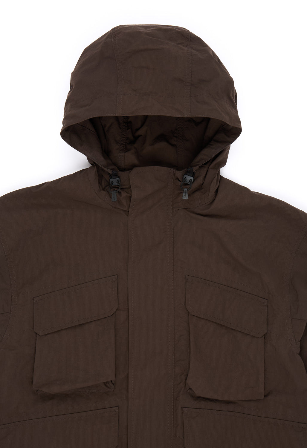 Snow Peak Men's Nylon Double Rip Jacket - Dark Brown