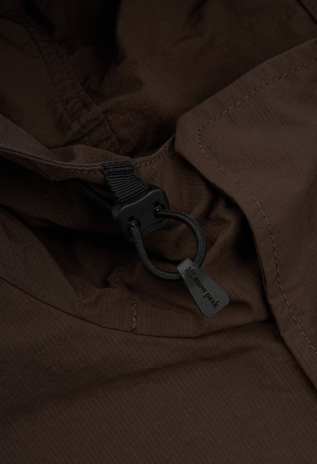 Snow Peak Men's Nylon Double Rip Jacket - Dark Brown