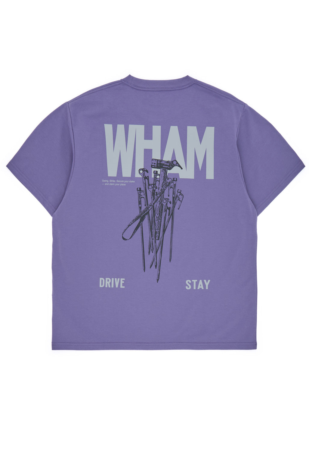 Snow Peak Men's Pegs & Hammer T-Shirt - Purple