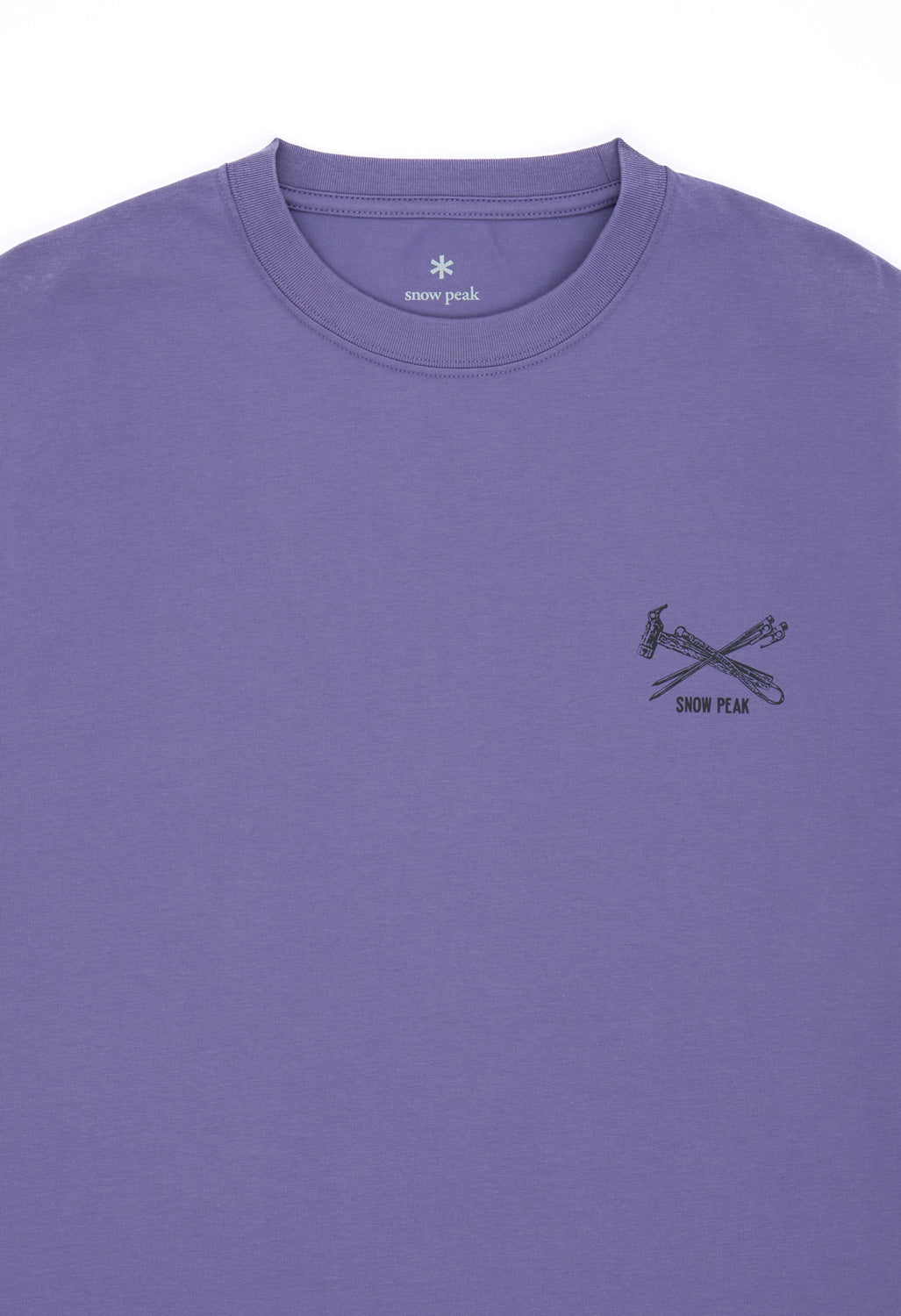 Snow Peak Men's Pegs & Hammer T-Shirt - Purple