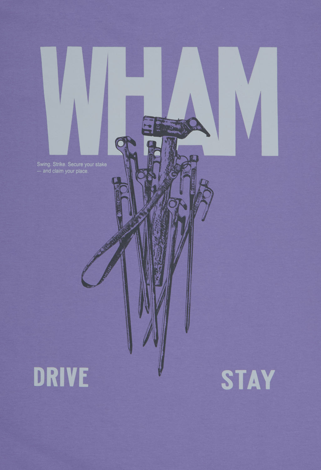 Snow Peak Men's Pegs & Hammer T-Shirt - Purple