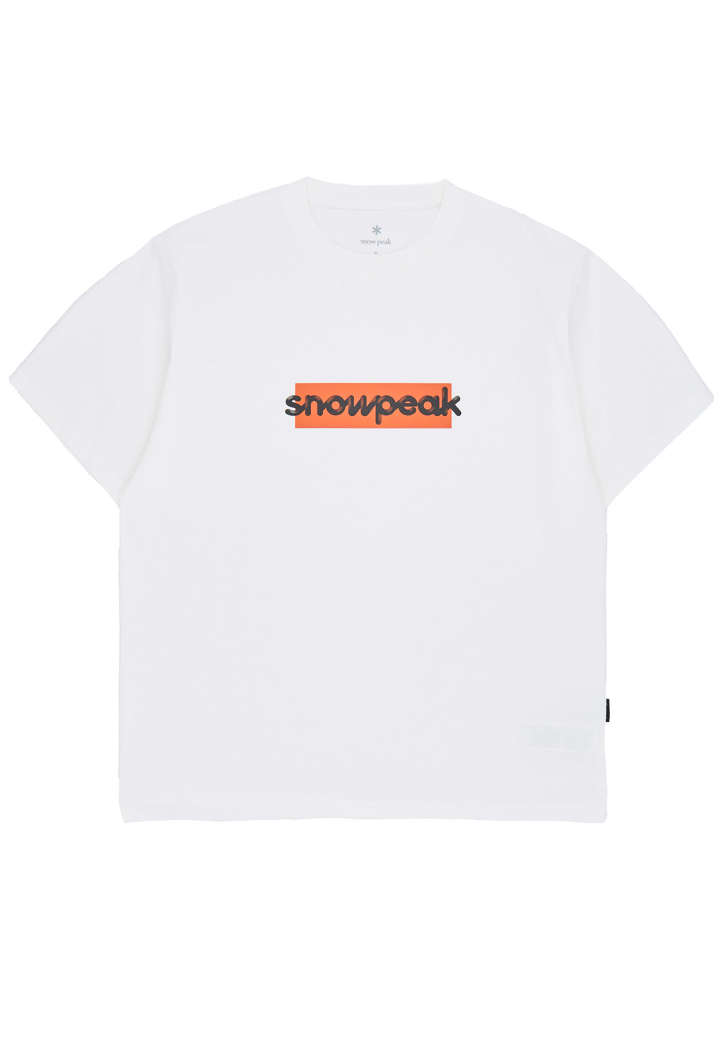 Snow Peak Men's SP Reflective Typography T-Shirt - Off White