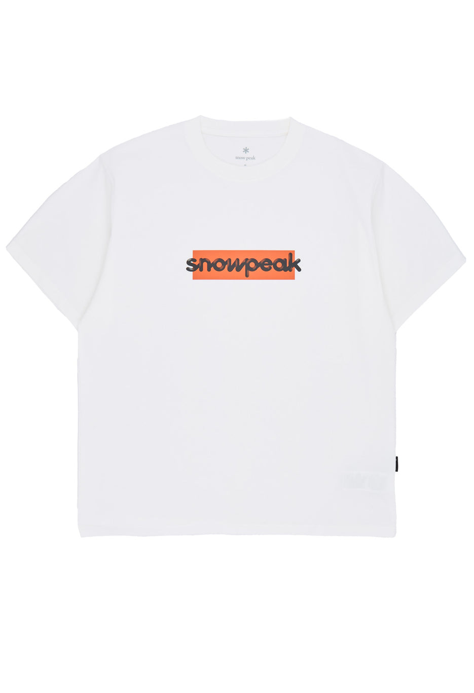 Snow Peak Men's SP Reflective Typography T-Shirt - Off White