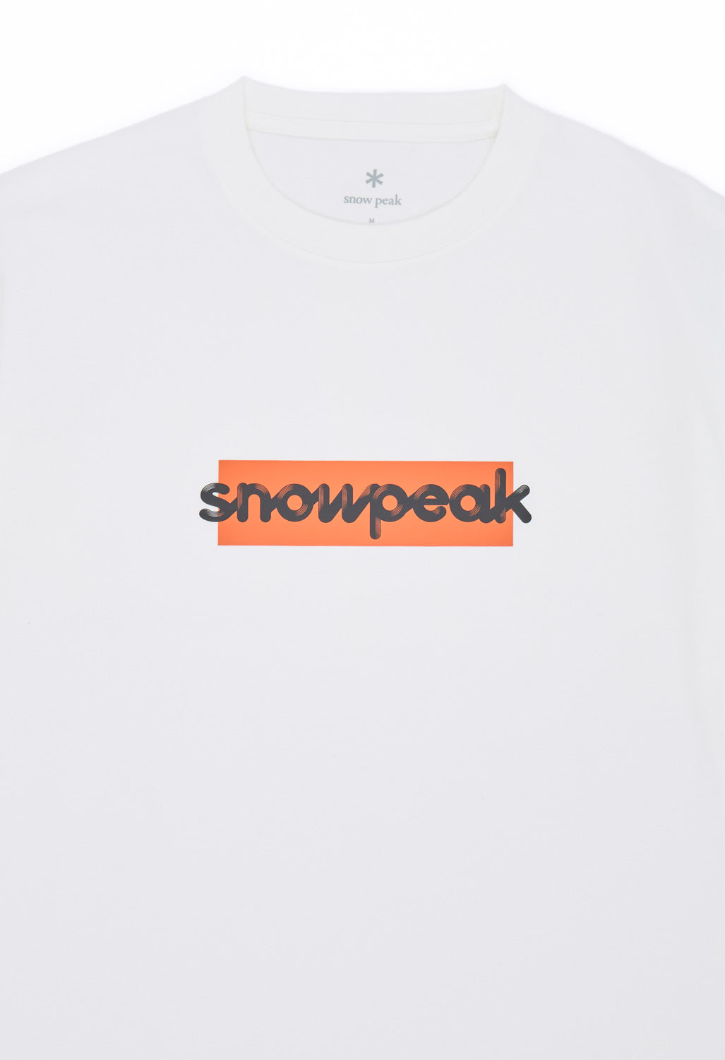 Snow Peak Men's SP Reflective Typography T-Shirt - Off White