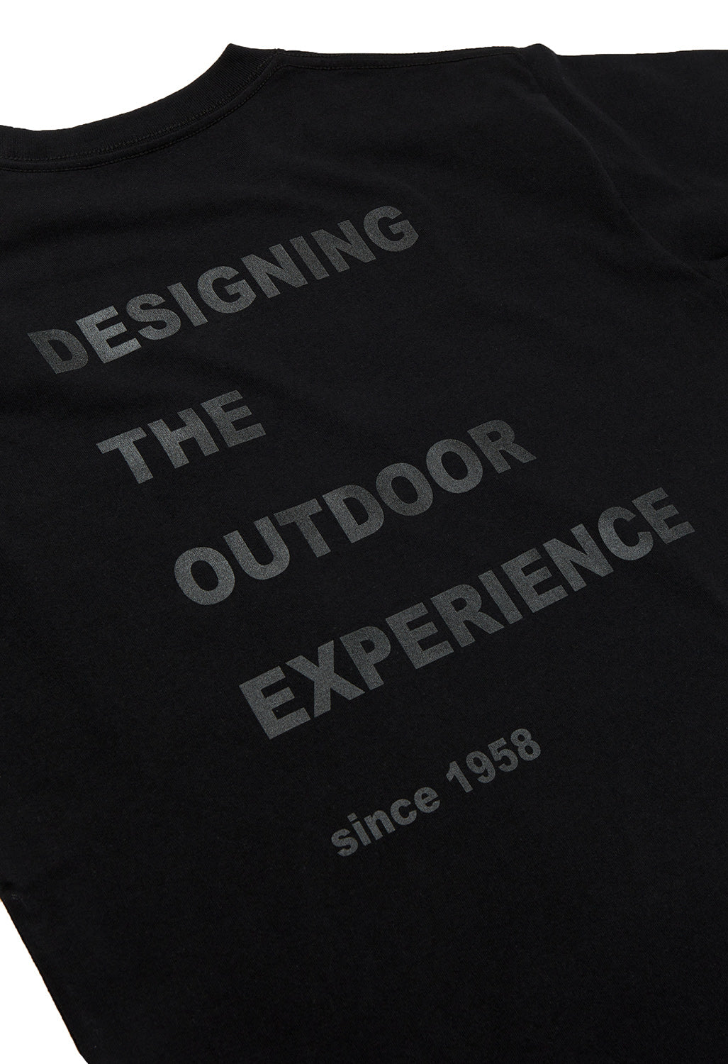 Snow Peak Reflector Message T-Shirt - Black