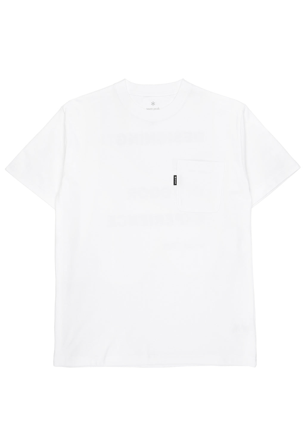 Snow Peak Reflector Message T-Shirt - White