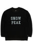 Snow Peak Felt Logo Sweatshirt Pullover - Black