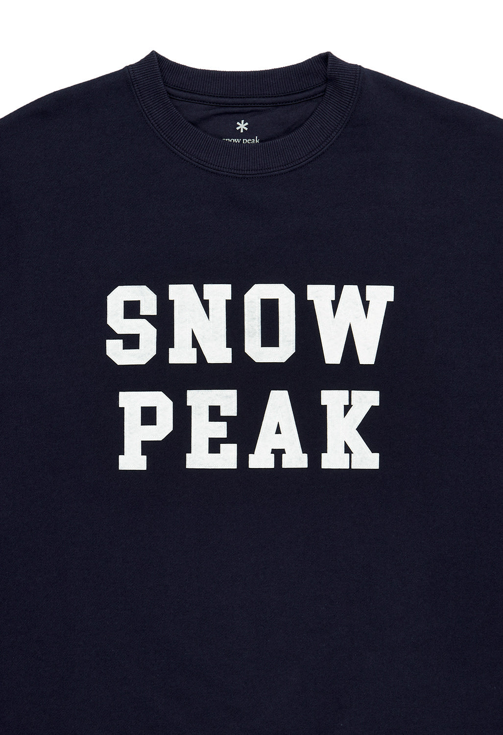 Snow Peak Felt Logo Sweatshirt Pullover - Navy