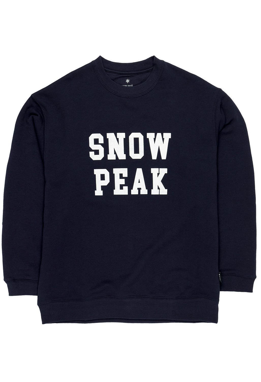 Snow Peak Felt Logo Sweatshirt Pullover - Navy