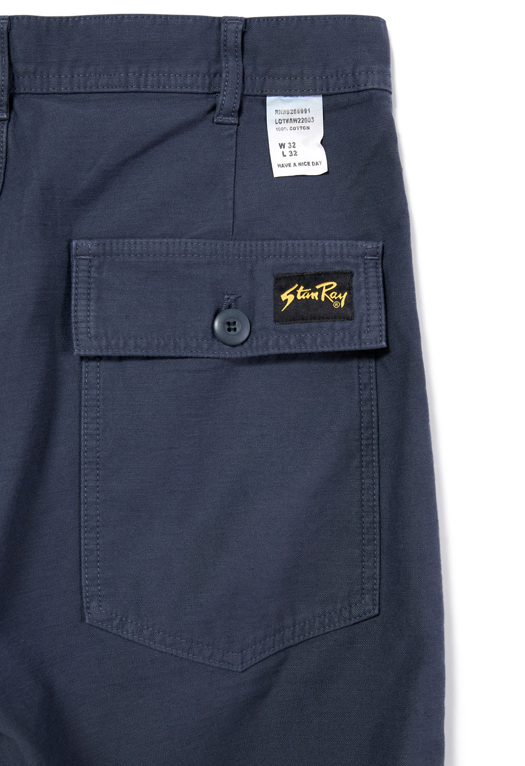 Stan Ray Men's Fat Pants - Navy Sateen