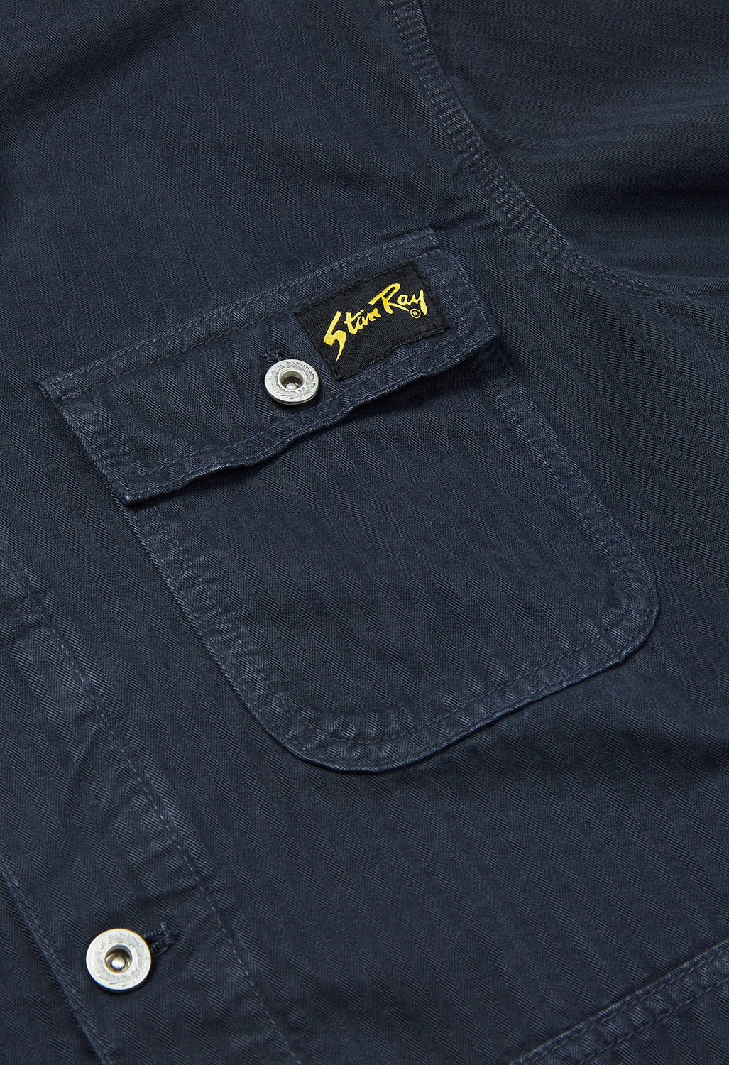 Stan Ray Men's Lined Pork Chop Jacket - Navy Herringbone