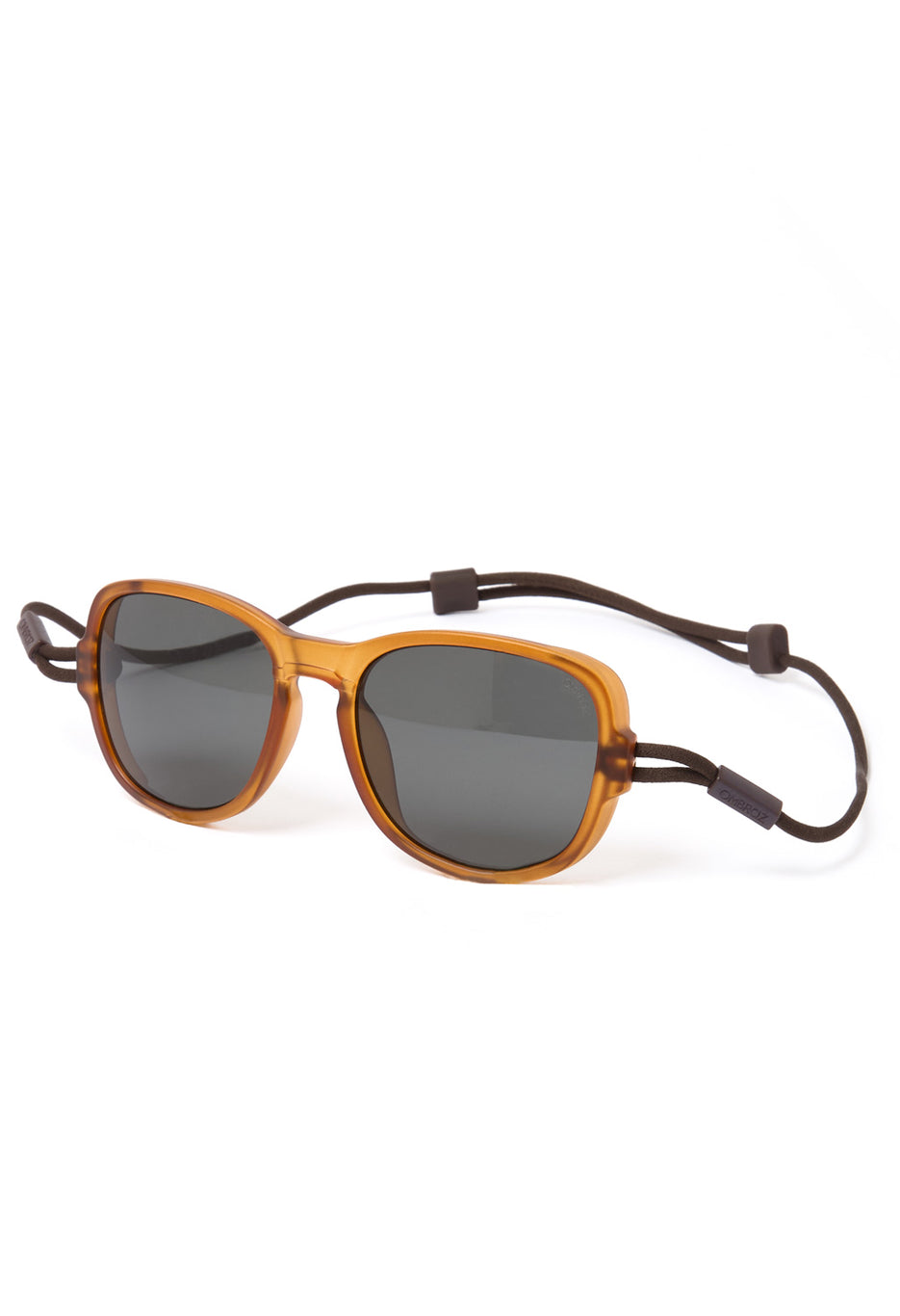 Ombraz Teton Sunglasses - Honey / Polarized Grey Lens