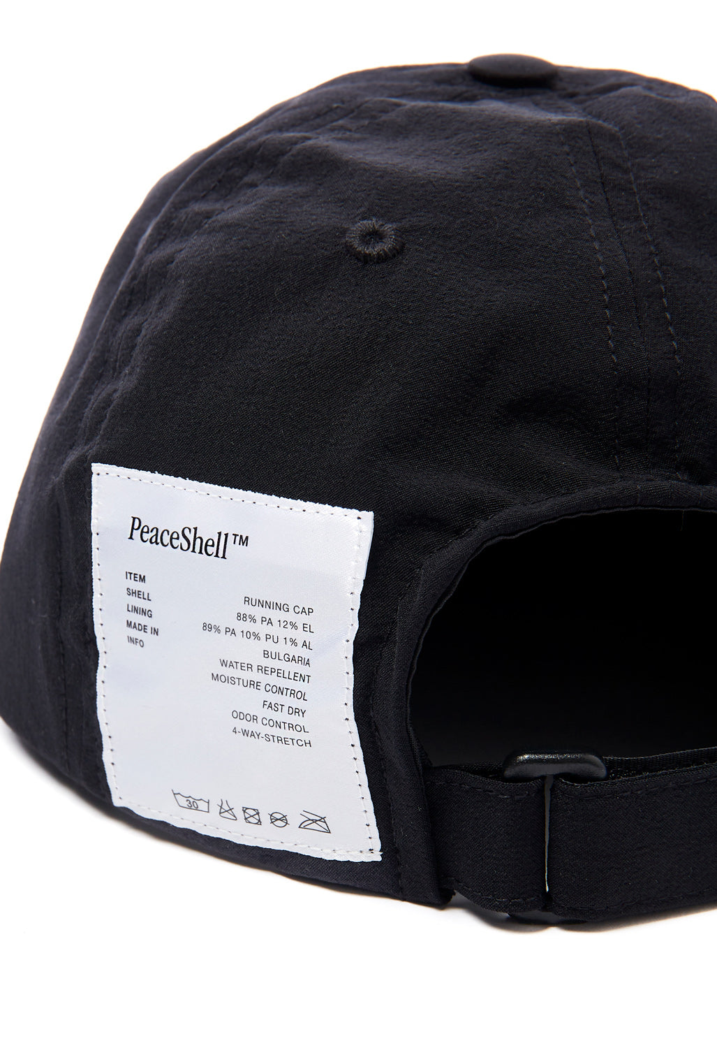 Satisfy Men's PeaceShell Running Cap – Black