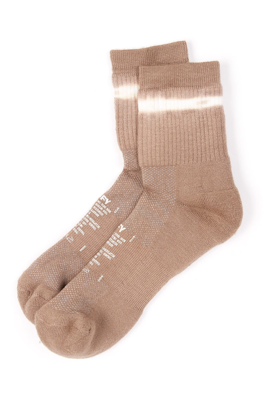 Satisfy Men's Merino Tube Socks - Greige Tie-Dye