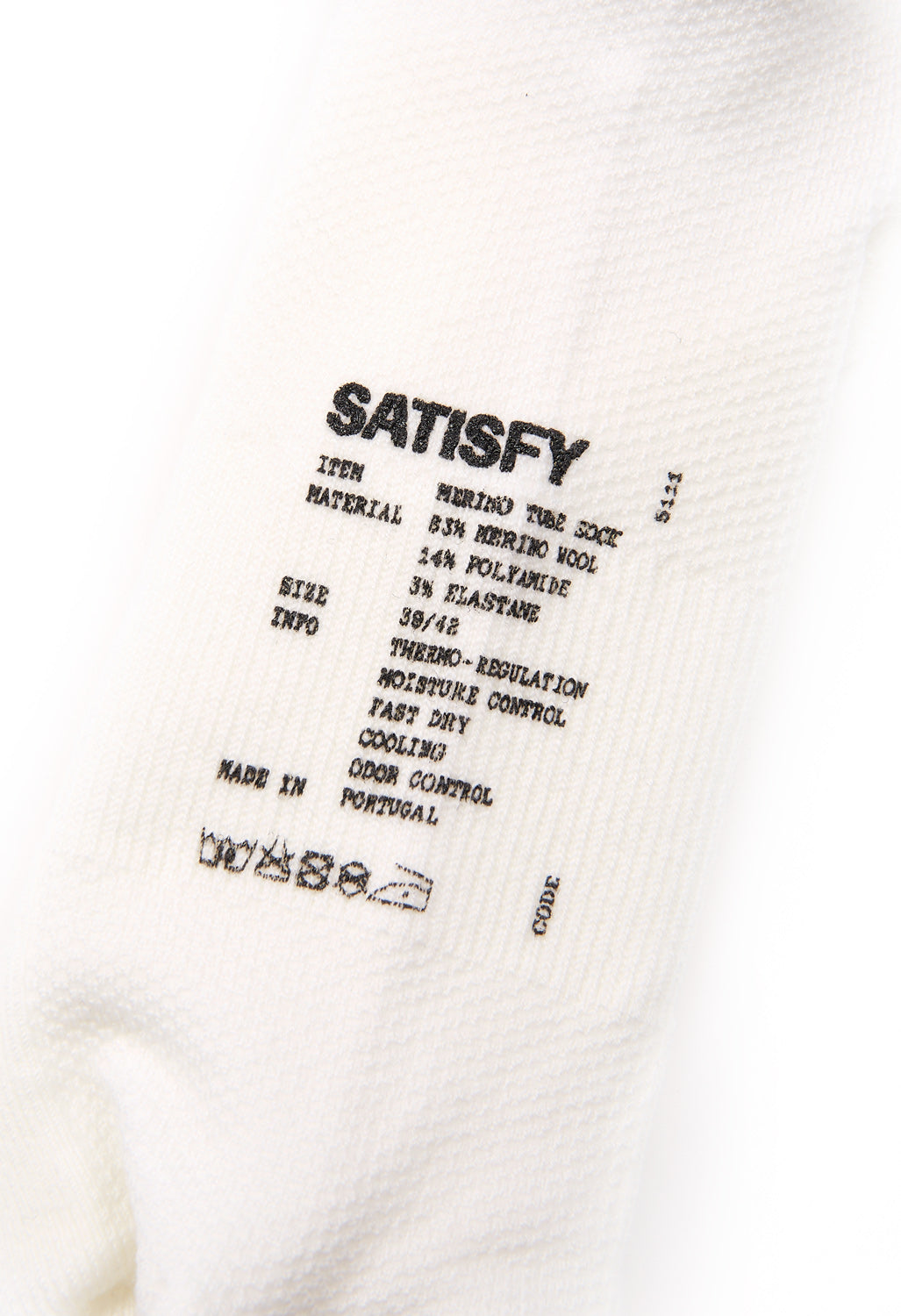 Satisfy Men's Merino Tube Socks - White