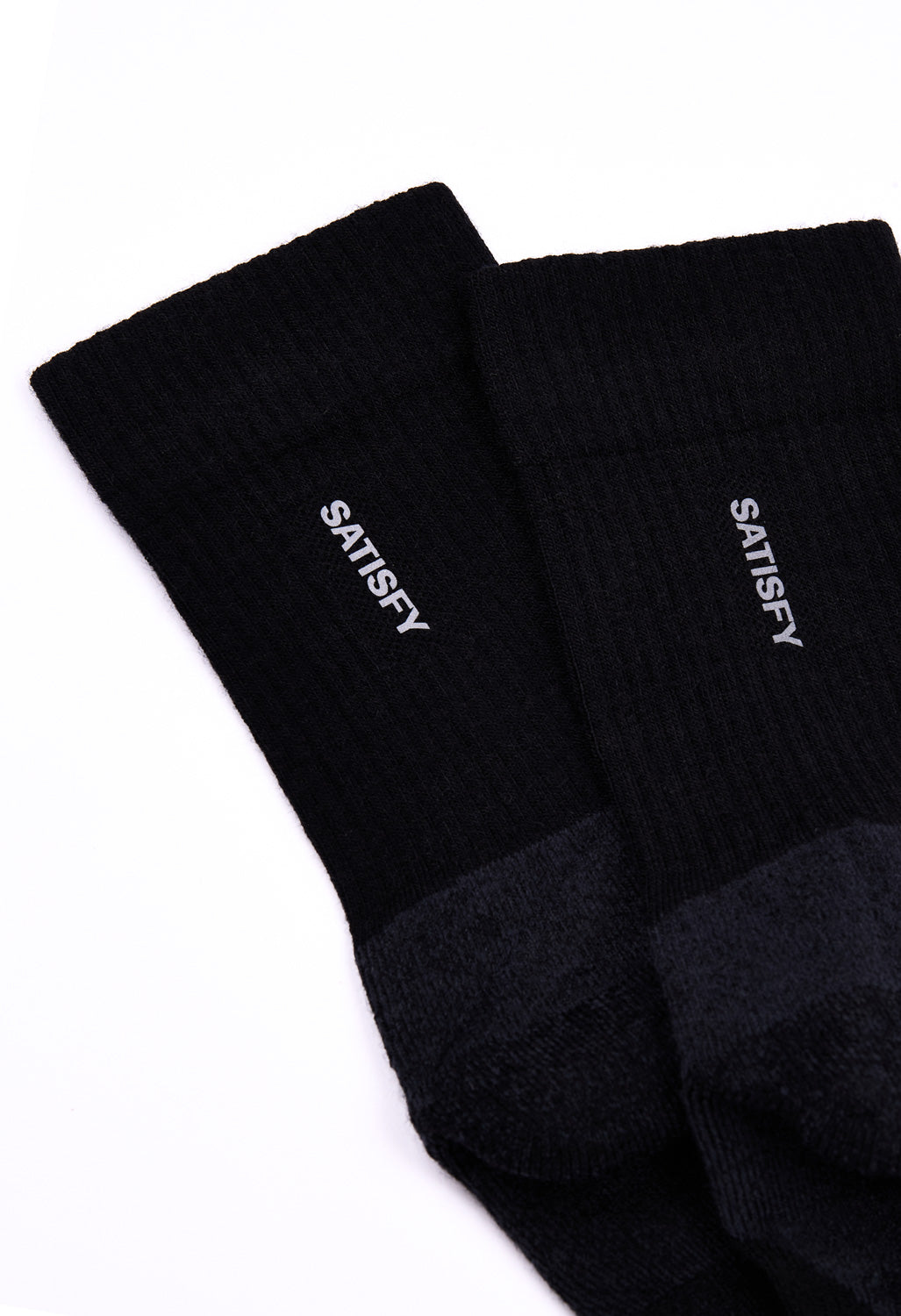 Satisfy Merino Nylon Tube Socks - Black