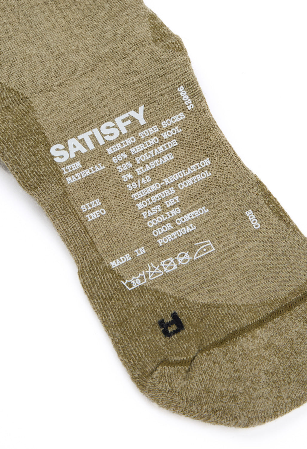 Satisfy Merino Nylon Tube Socks - Tie-Dye Covert Green