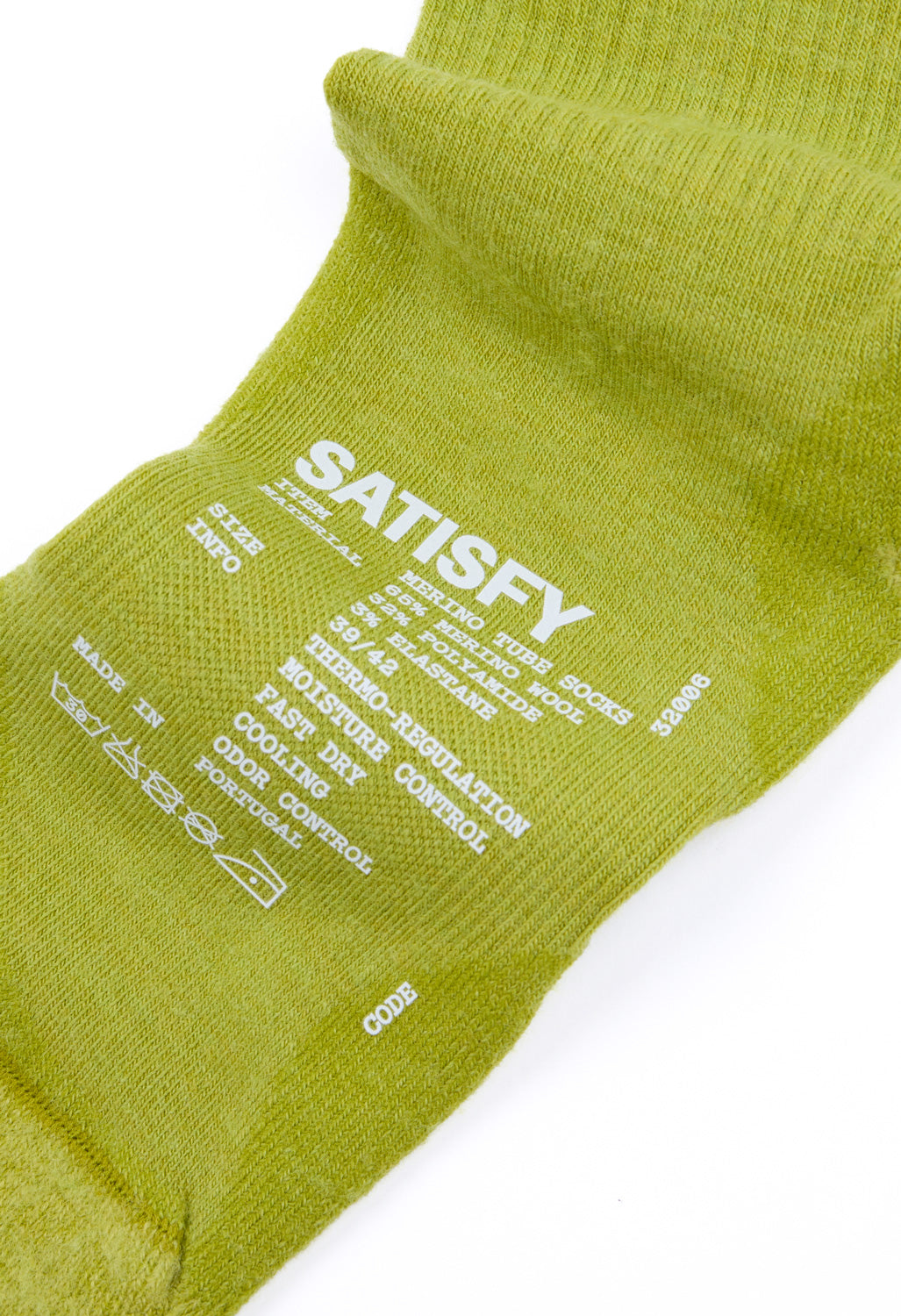 Satisfy Merino Nylon Tube Socks - Tie-Dye Grenoble Green