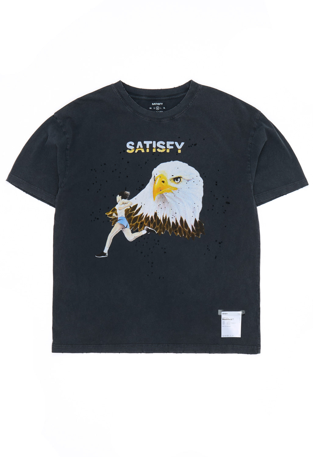 Satisfy Men's MothTech T-Shirt - Aged Black