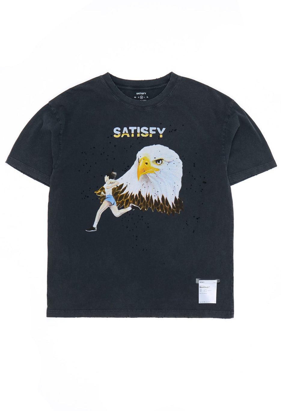Satisfy Men's MothTech T-Shirt - Aged Black
