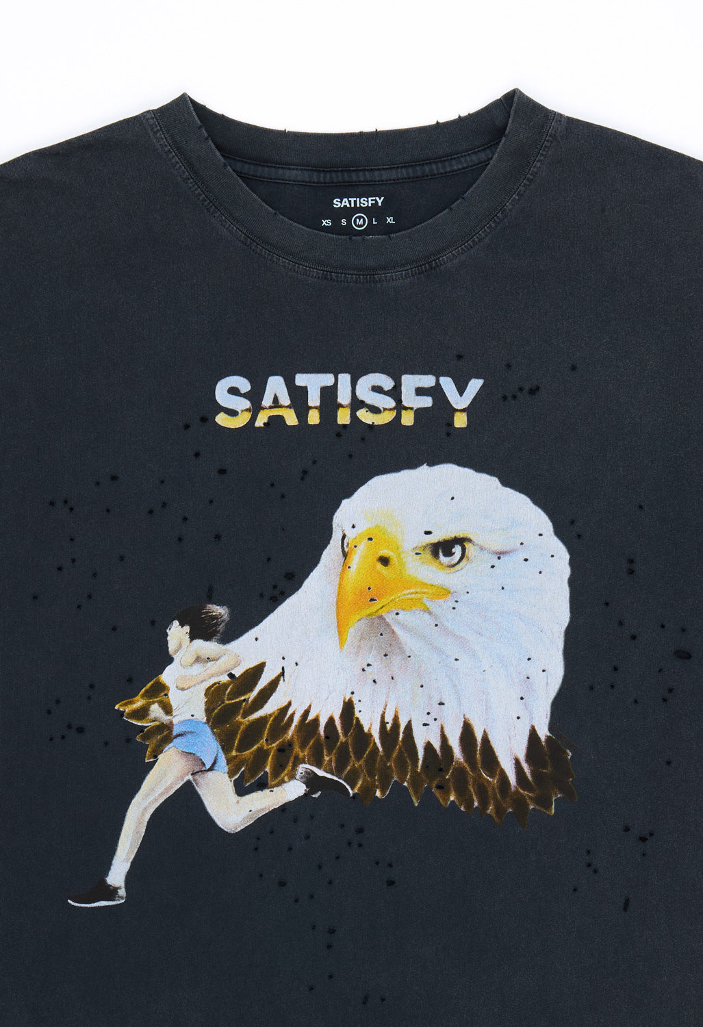 Satisfy Men's MothTech T-Shirt - Aged Black