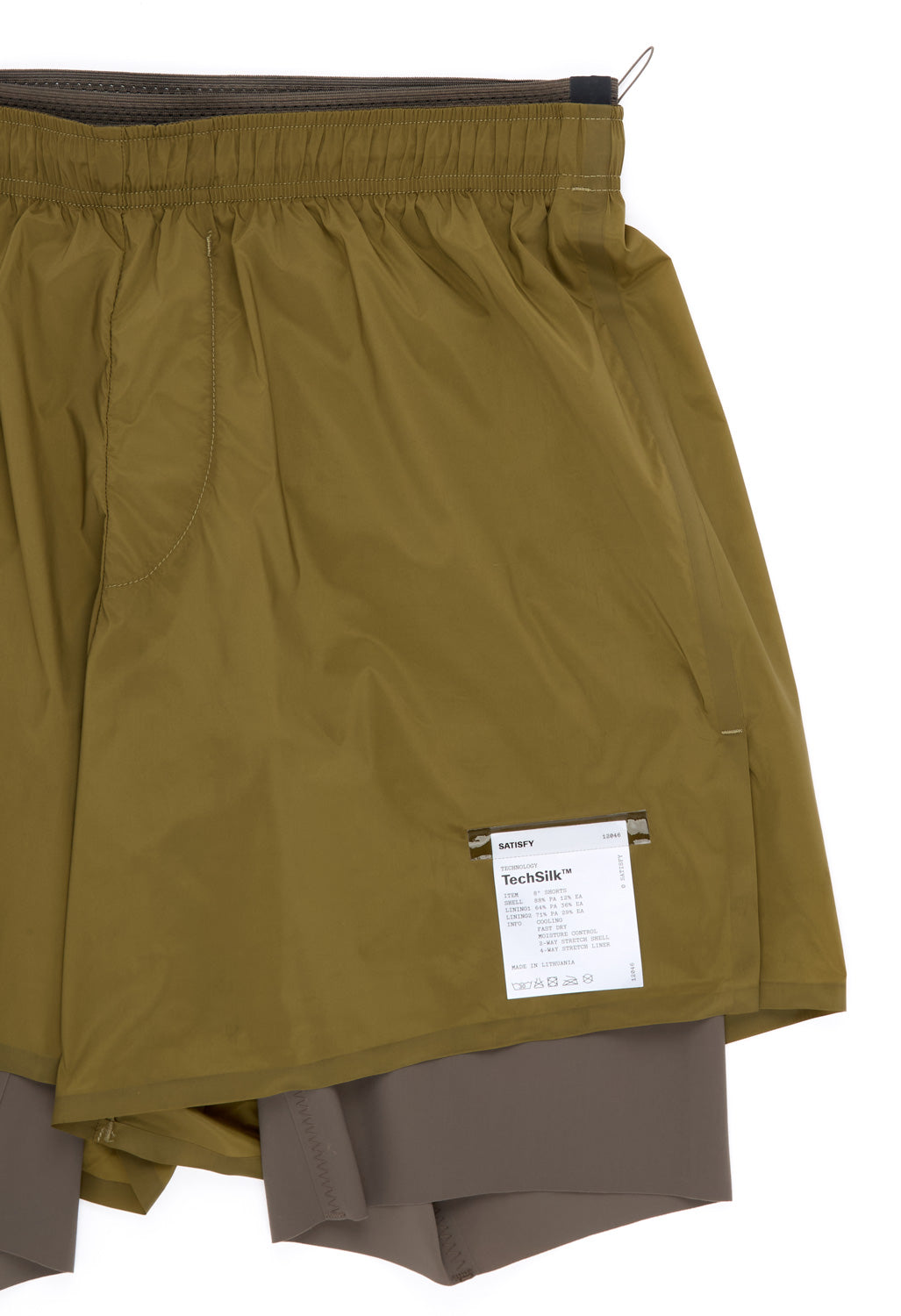 Satisfy Men's TechSilk 8" Shorts - Military Olive