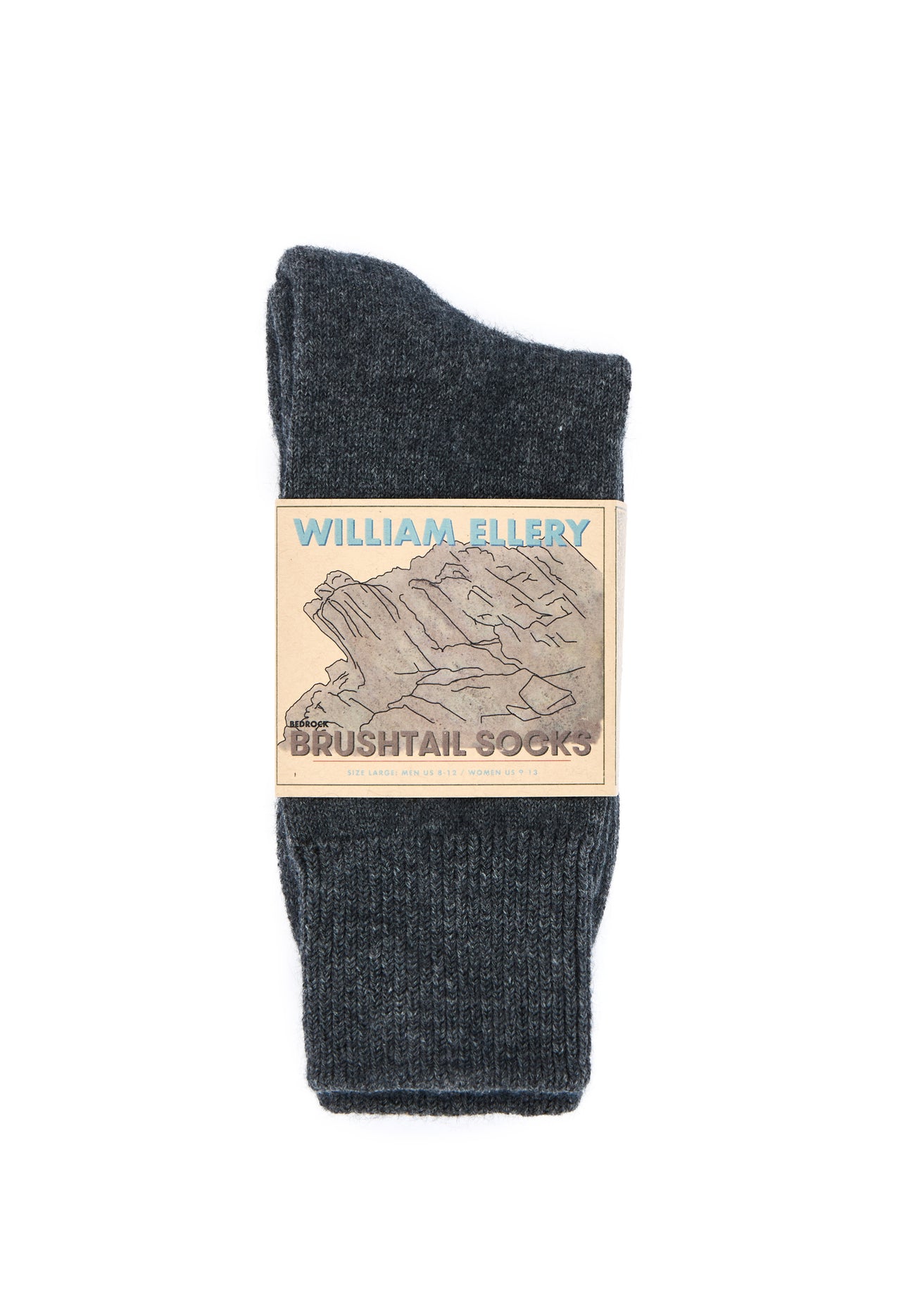 William Ellery Brushtail Socks - Bedrock