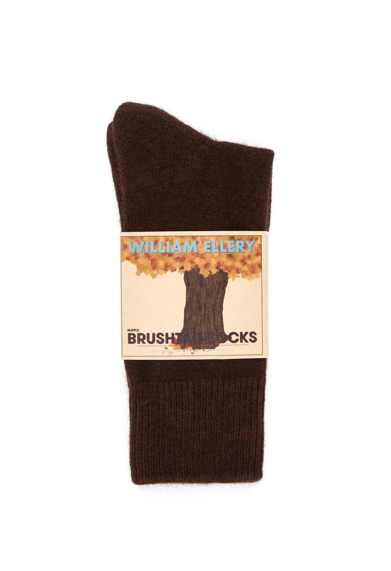 William Ellery Brushtail Socks - Maple