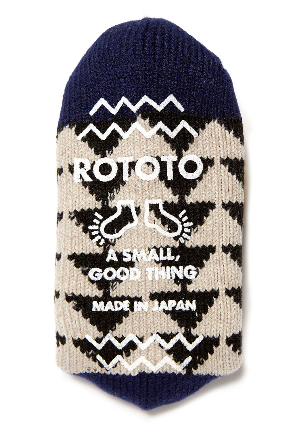 ROTOTO Comfy Room Sankaku Socks - Gold/Black/Navy